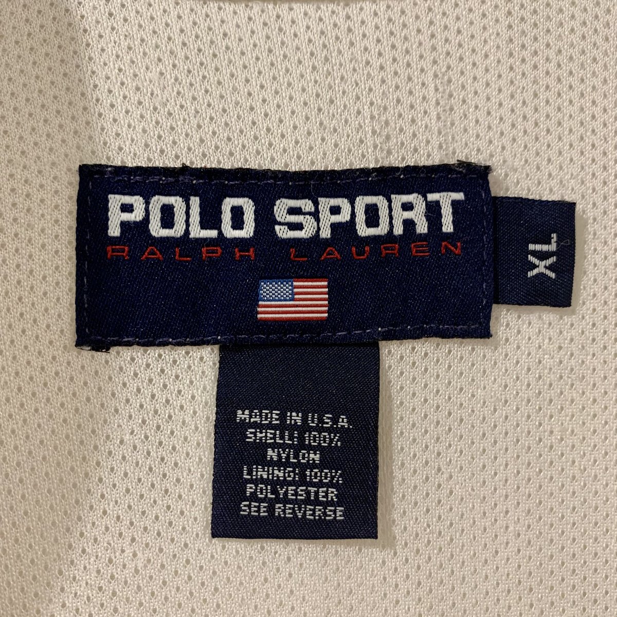 90s POLO SPORT スウィングトップ POLO TENNIS ナイロンジャケット ポ