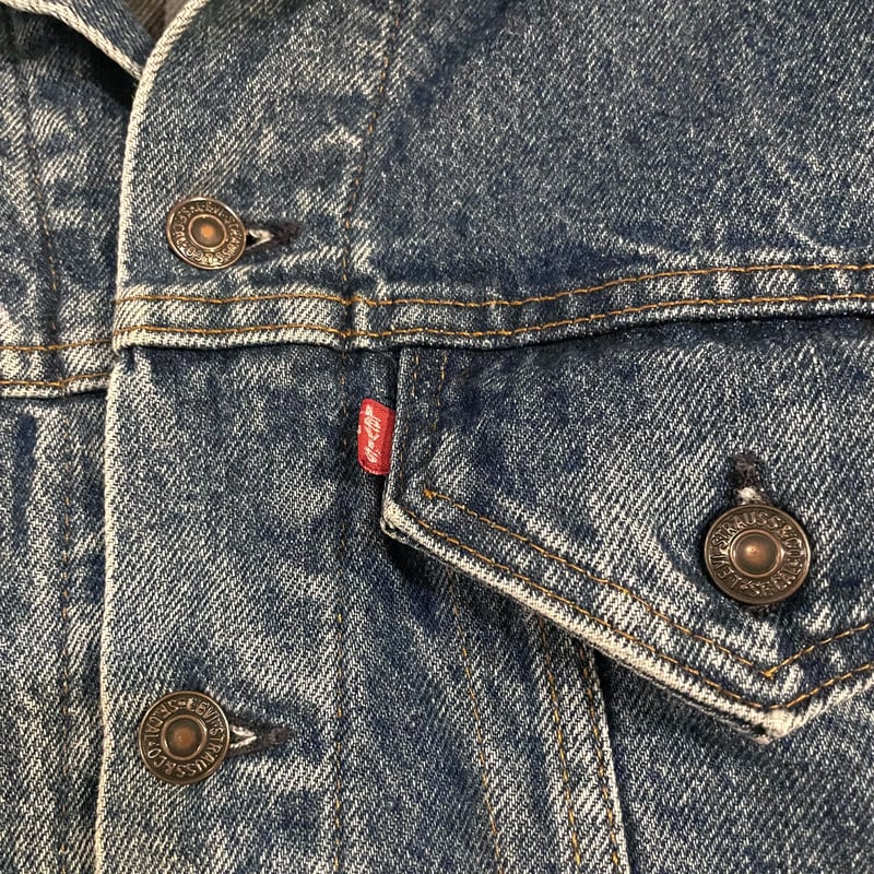 80s Levi's 70411-9354 デニムジャケット サイズM ネルライナー