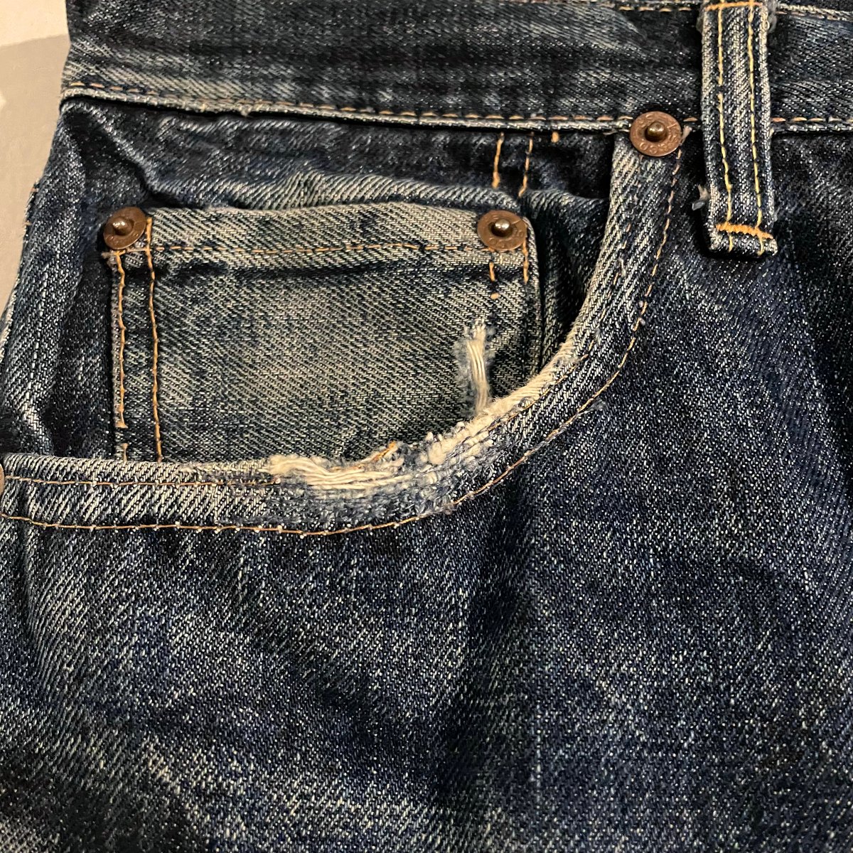 60s Levi's 505 0217 Big E 28×29 F Type 42 TALON