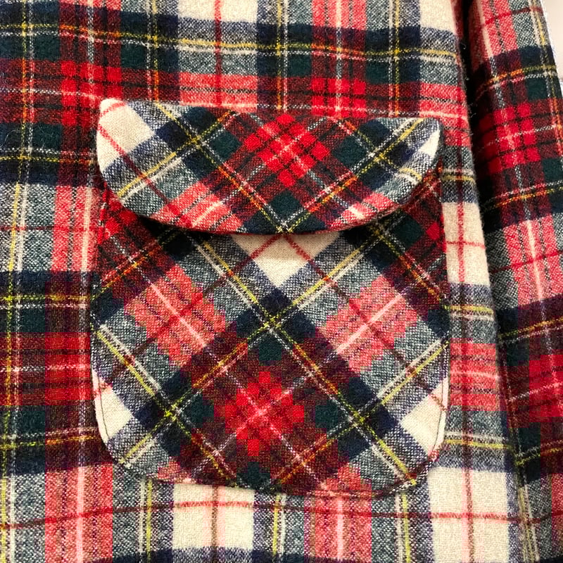 70s PENDLETON L/S ウールシャツ Board Shirt USA製 Size