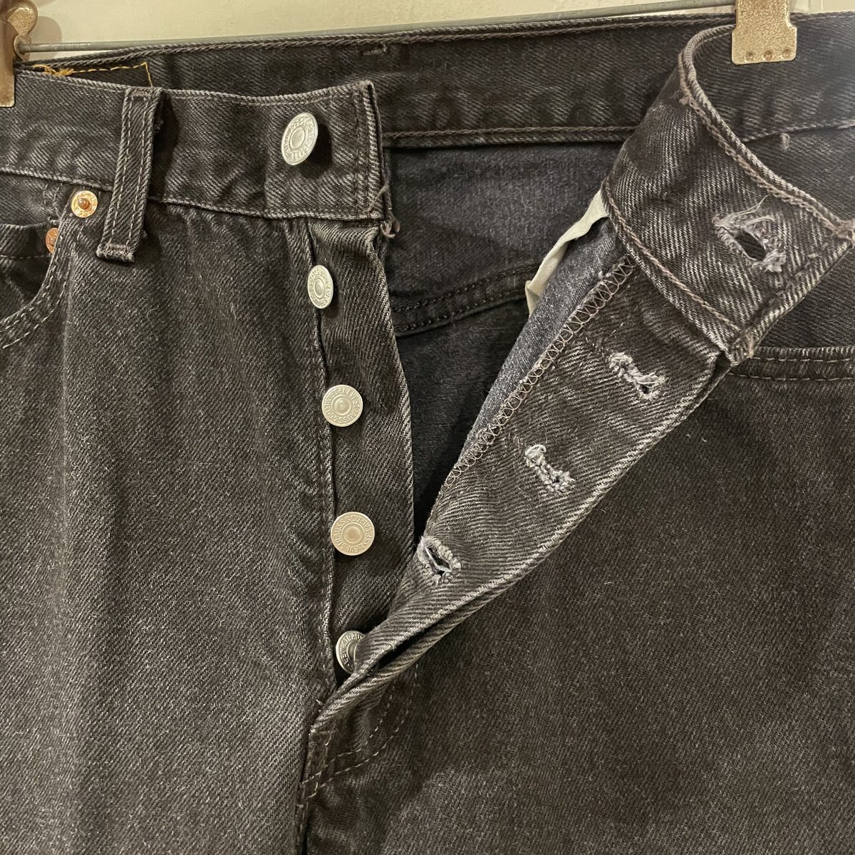 Levi's 501 90年代 リーバイス501 後染めブラックデニムパンツ Levi's 501 90年代 リーバイス501 後染めブラックデニムパンツ