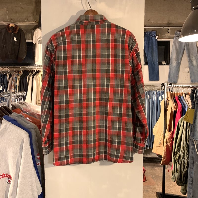 60s Sears ヴィンテージネルシャツ マチ付き USA製 シアーズ 60s Sears ヴィンテージネルシャツ マチ付き USA製 シアーズ