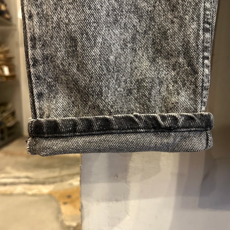 90s Levi's 40550 4158 リーバイス 先染め ブラックデニムパンツ 31×3