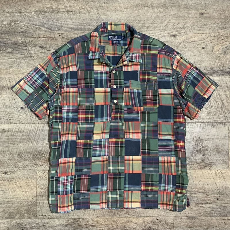 Ralph Lauren パッチワーク プルオーバー ショートスリーブ