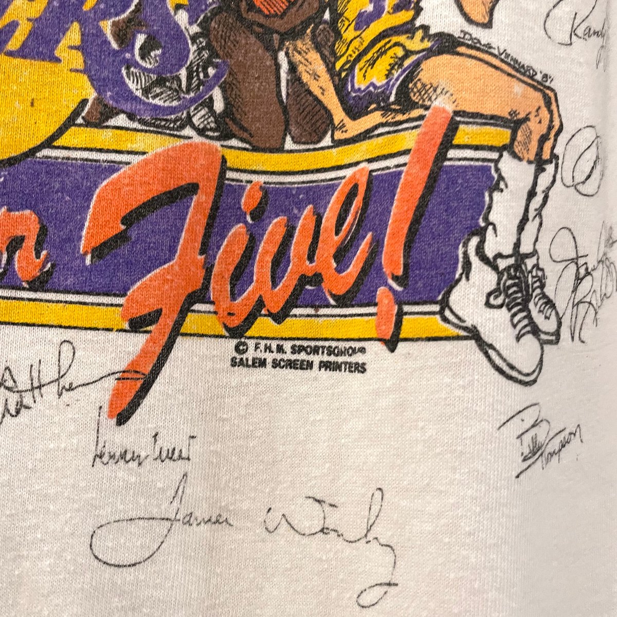 80s LOS ANGELS RAKERS S/S Tシャツ USA製 Size M NBA