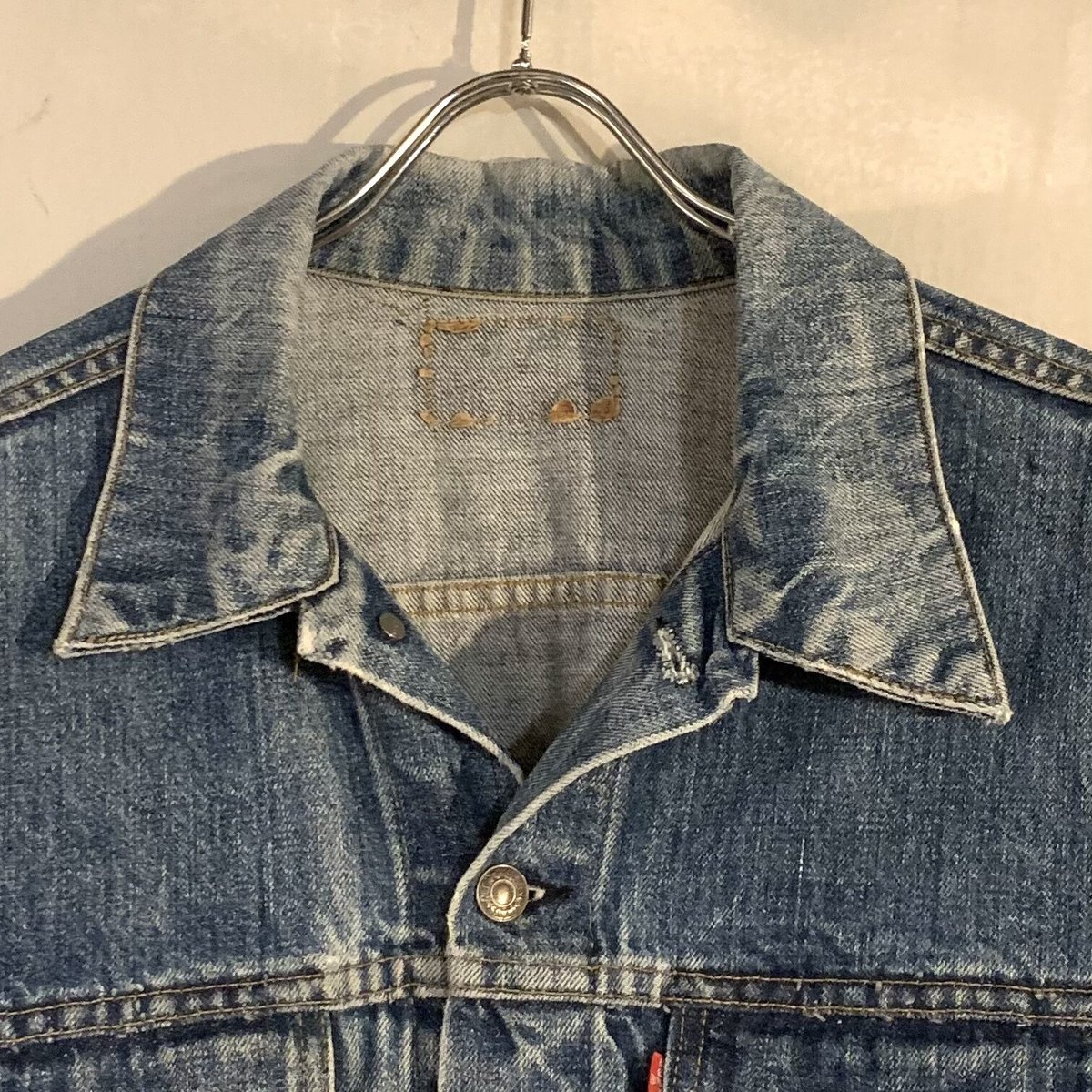70s Levi's 70505 デニムジャケット Small e ケアタグ ビッグ 70s Levi's 70505 デニムジャケット Small e ケアタグ ビッグ