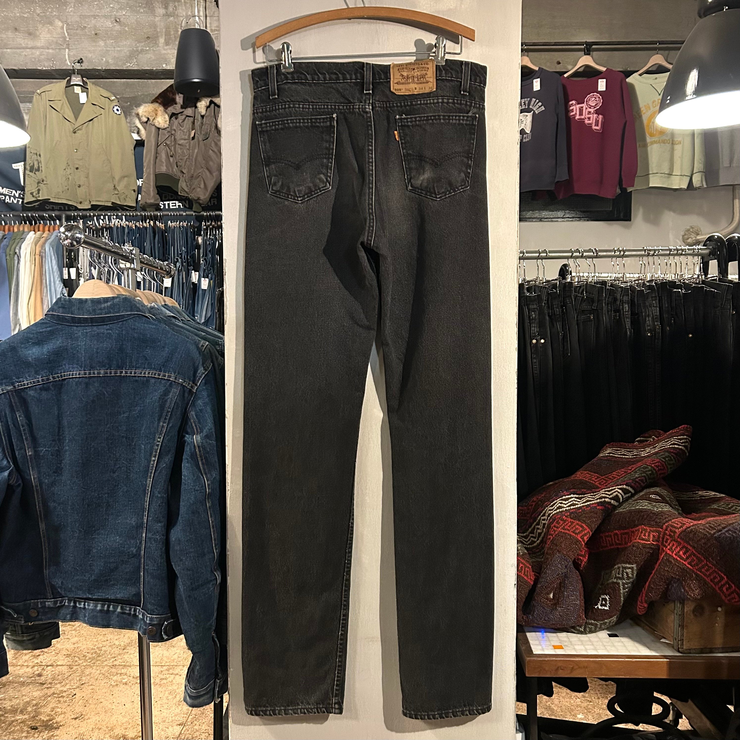 90s Levi's 505 後染め ブラックデニムパンツ 34×36 USA製 1994年
