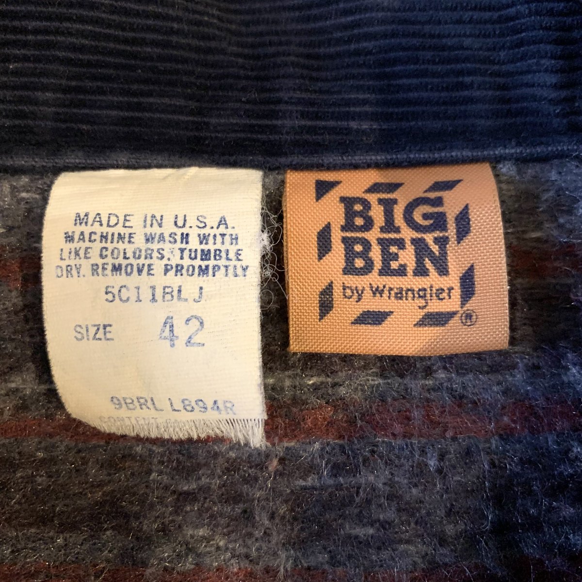 70s BIG BEN デニムジャケット ワッペンカスタム USA製 Wrangler