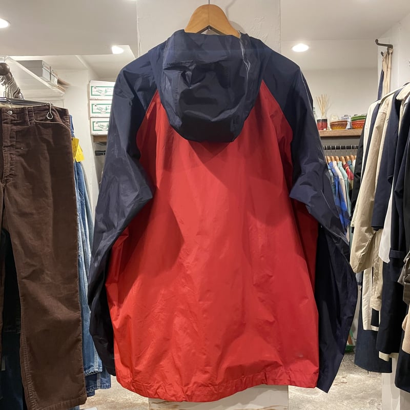 patagonia トレントシェルジャケット 黒x赤 レインウェア