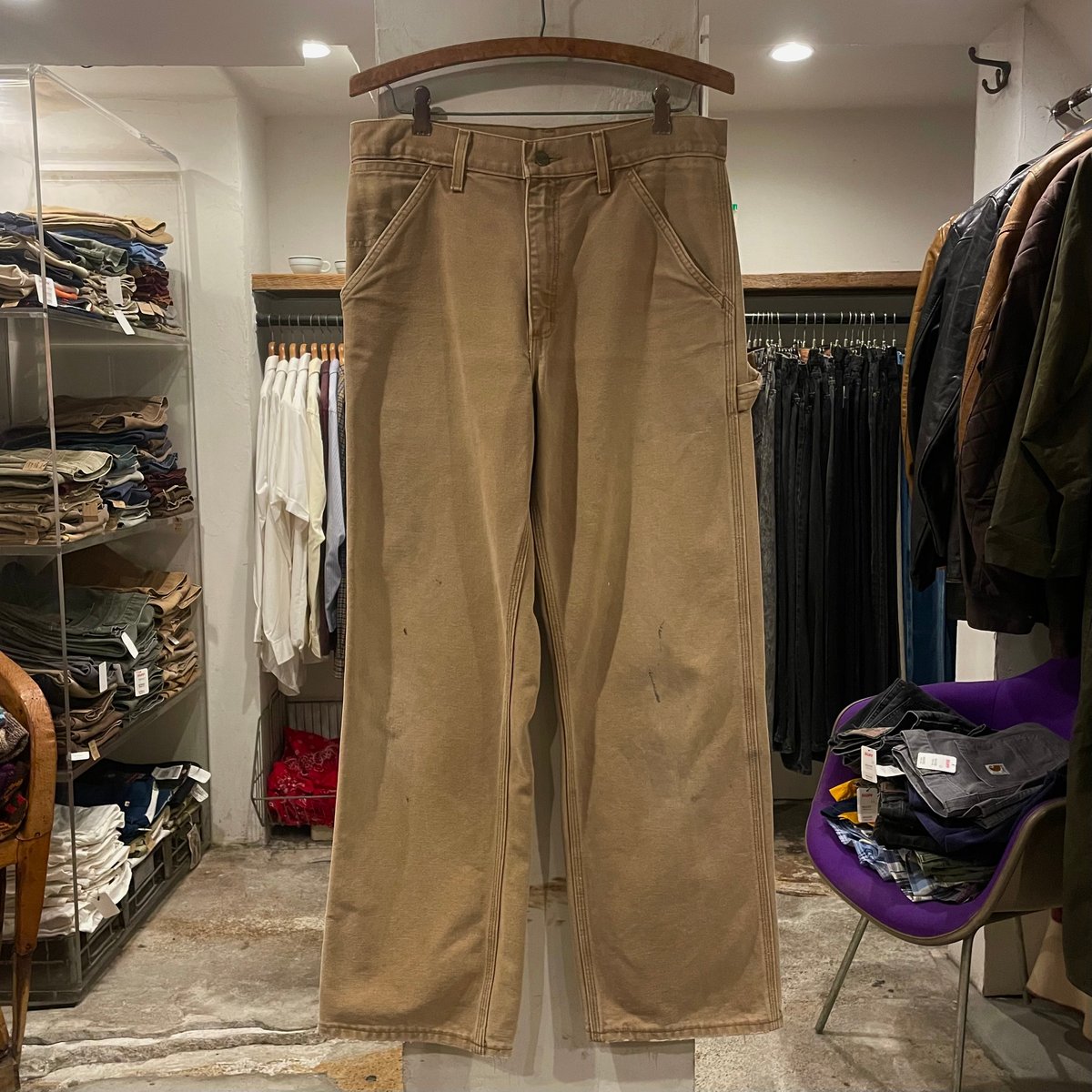 carhartt ダック地 ペインターパンツ カーハート ブラウン