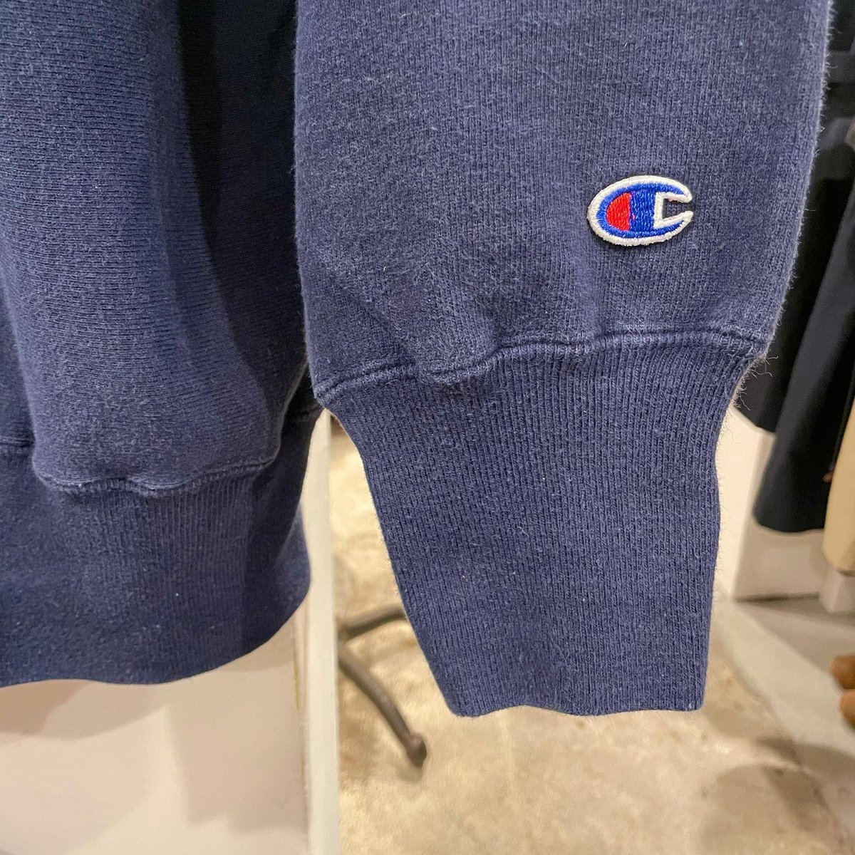 Champion REVERSE WEAVE スウェット サイズM 二重襟 Champion Reverse Weave 2重襟 90s USA製 リバーススウェット 紺