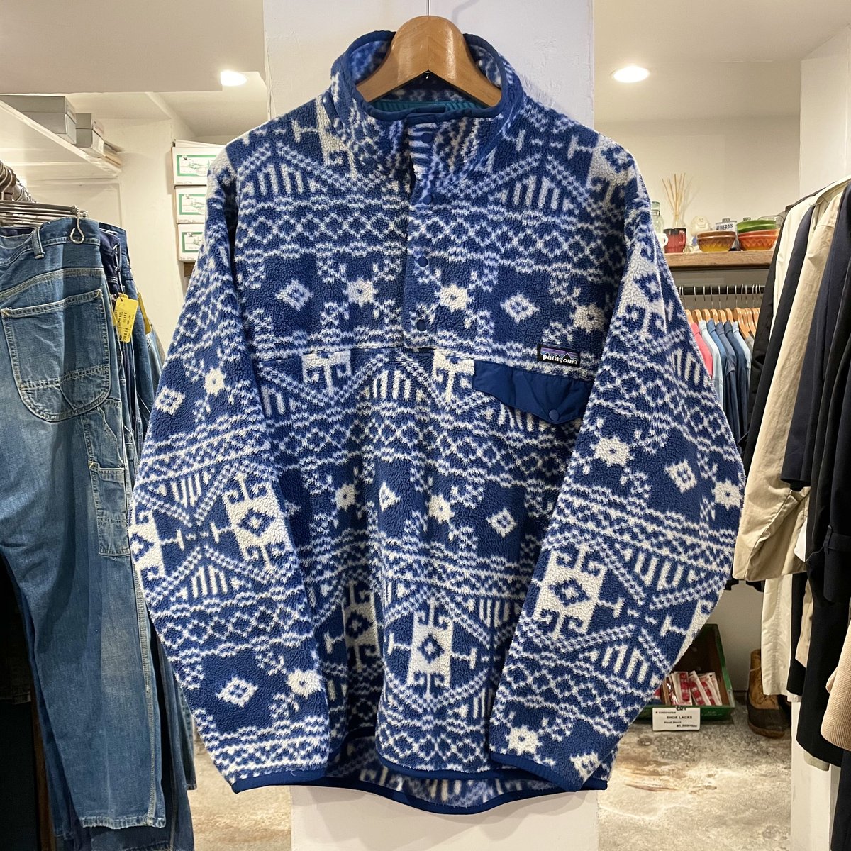 patagonia シンチラスナップT 総柄 Mサイズ パタゴニア (S0464 patagonia シンチラスナップT 総柄 Mサイズ パタゴニア (S0464