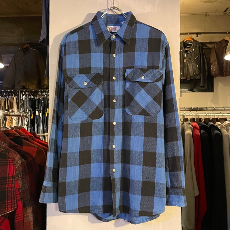 90s PRIVATE PROPERTY L/S ネルシャツ USA製 Size L コットン