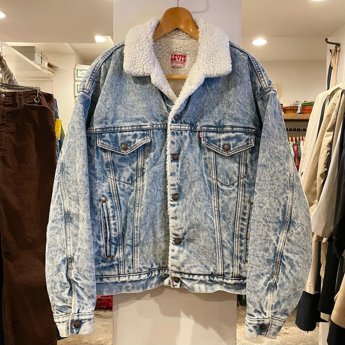 Levis 70608-0218 80s USA製 デニムボアジャケット リーバイス Levis 70608-0218 80s USA製 デニムボアジャケット リーバイス
