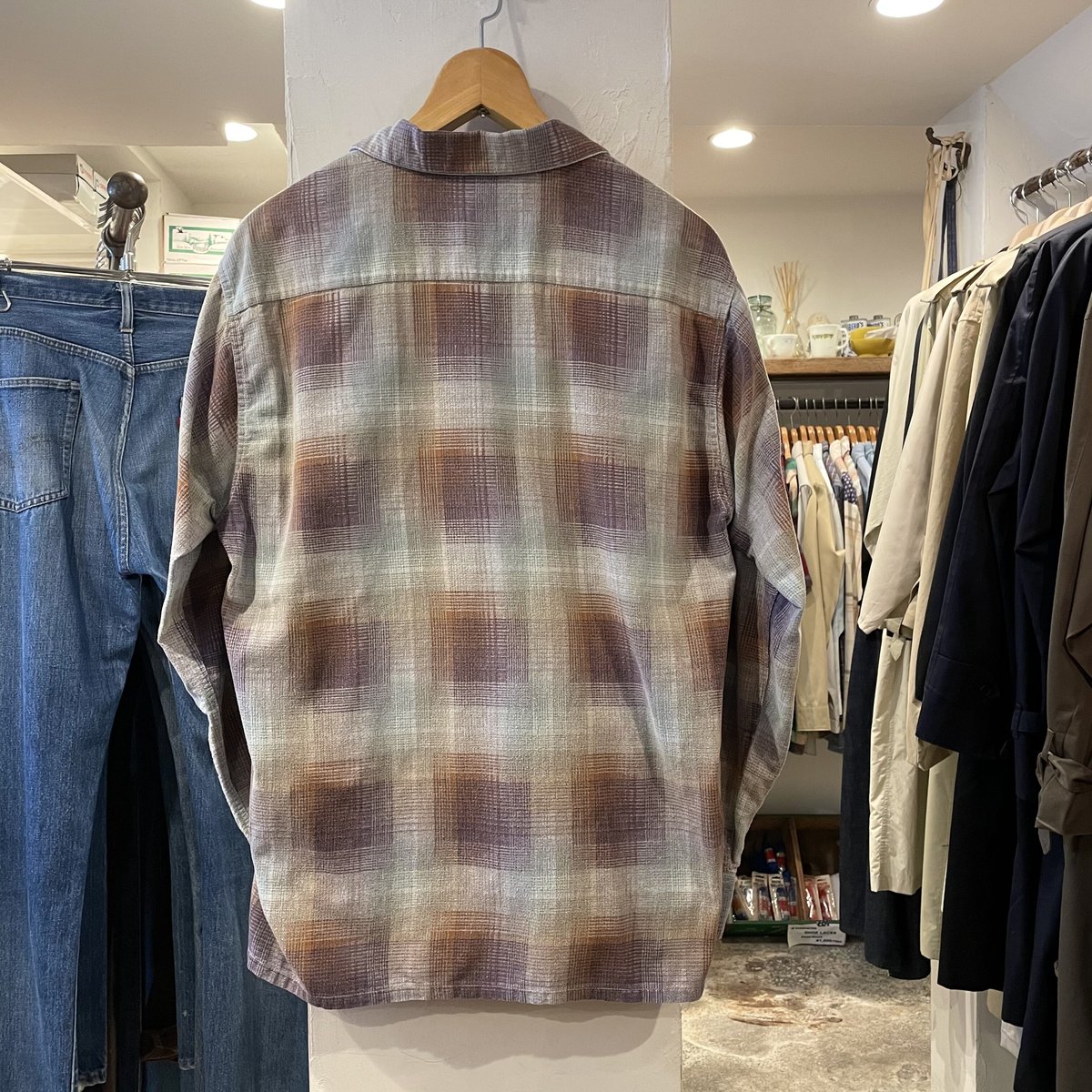 PENNEY'S 赤黒プリントネルチェック DEADSTOCK 50s 楽天市場】50's PENNEY'S Print Flannel Shirt L / JCペニー
