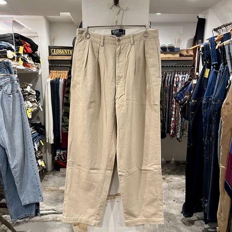 POLO by Ralph Lauren　チノパン　ポロチノ　ラルフローレン　タック入り　ベージュ　ANDREWPANT　(S3549)