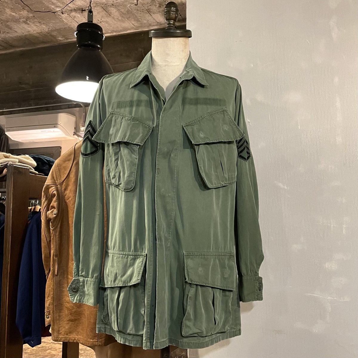 60's US ARMY 3rdジャングルファティーグジャケット S-R 60s US ARMY Jungle Fatigue Jacket 3rd タイプ ジャングル