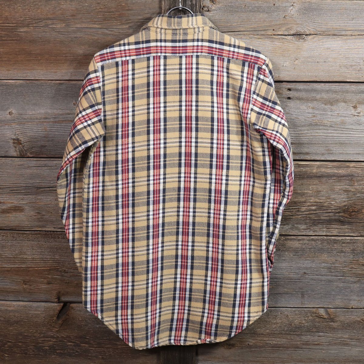 KEY キー　50's チェク柄ネルシャツ ビンテージ　ボロ　ワーク　古着 KEY キー 50's チェク柄ネルシャツ ビンテージ ボロ ワーク 古着