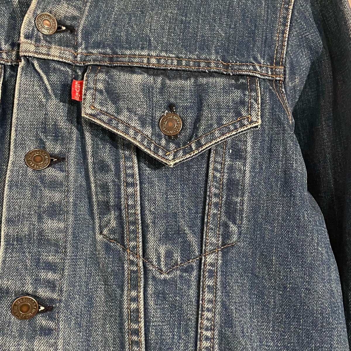 70s Levi's 70505 デニムジャケット ケアタグ USA製 Size 38 2 70s Levi's 70505 デニムジャケット ケアタグ USA製 Size 38 2