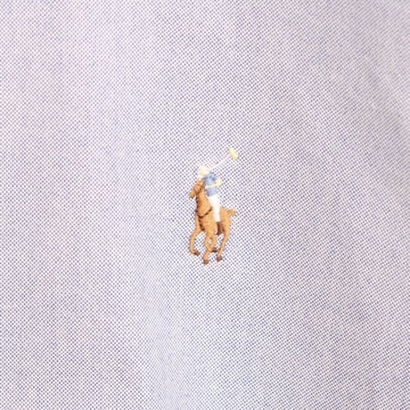 Ralph Lauren　ロングスリーブ　ボタンダウンシャツ　ラルフローレン　ワンポイント　BDシャツ　(Y0563)