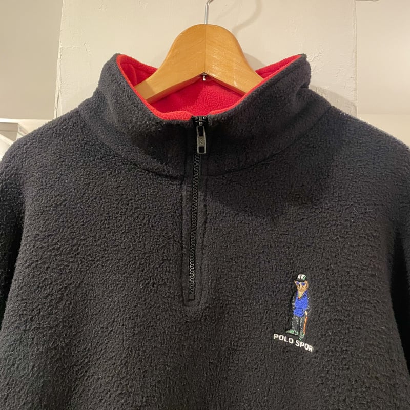 POLO SPORT 90s USA製 ポロベア ハーフジップ フリース POLO SPORT 90s USA製 ポロベア ハーフジップ フリース