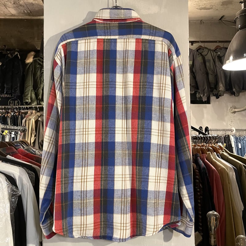 次は無いと思います70s神配色FIVE BROTHER ネルシャツUSA製XL 70's FIVE BROTHER ヘビーネルシャツ 