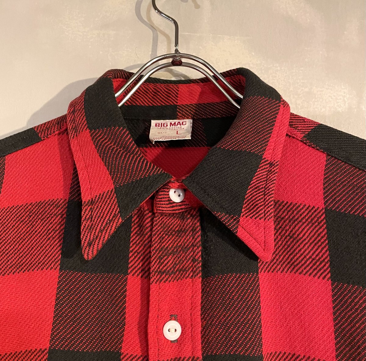 70s BIG MAC ネルシャツ JC Penney USA製 バッファローチェック コット...