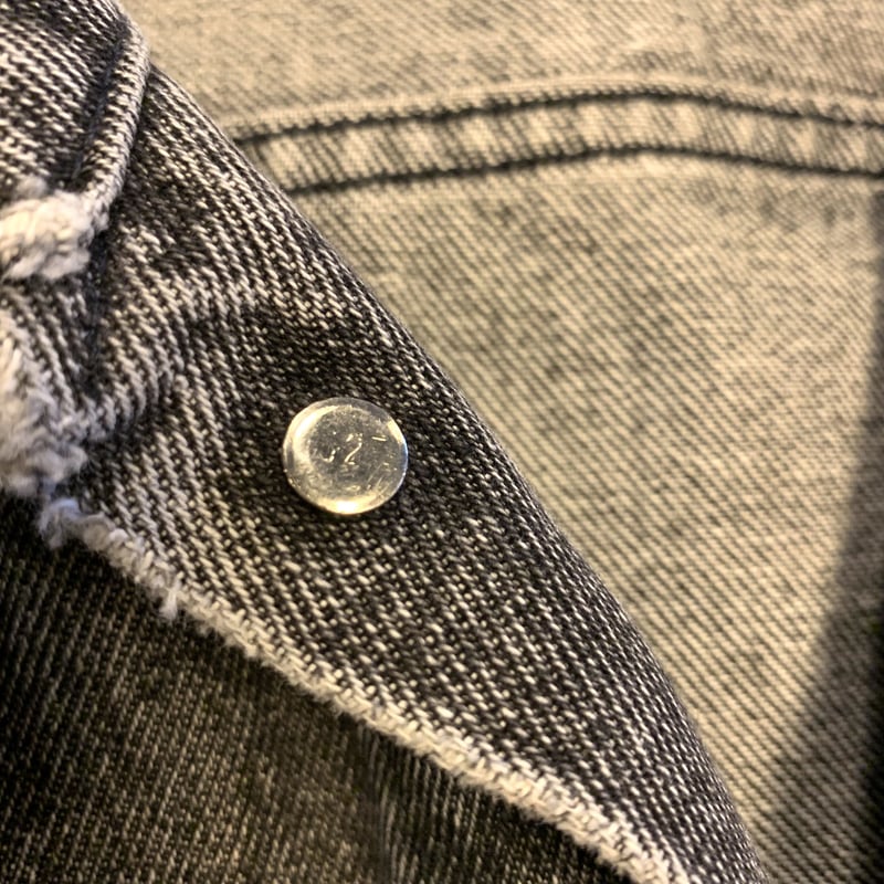 80s Levi's 70507 ブラックデニムジャケット 先染め ビッグ