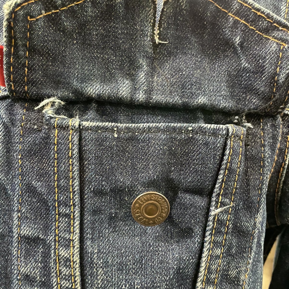 Levis 70505 Big E 60s デニムジャケット 小パッチ 不均等V Levis 70505 Big E 60s デニムジャケット 小パッチ 不均等V