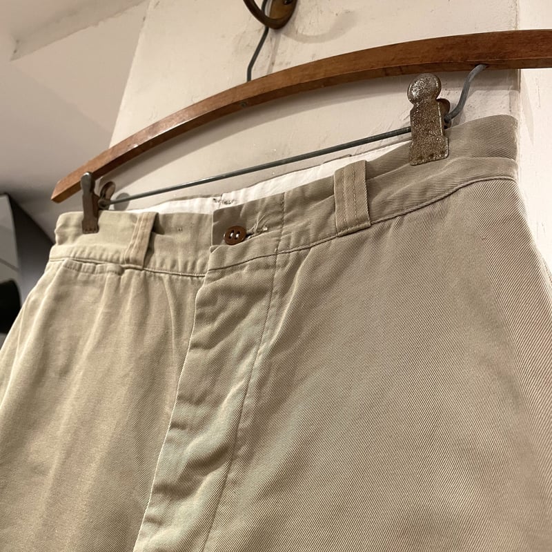 US ARMY KHAKI TROUSERS チノトラウザーズ 50s 軍パン ミリタリーパン...