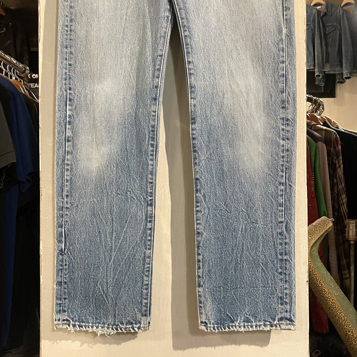 80s Levi's 501 デニムパンツ 31×31½ 黒カン 内股シングル 裾 80s Levi's 501 デニムパンツ 31×31½ 黒カン 内股シングル 裾