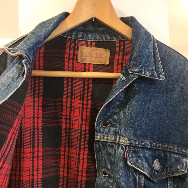 Levi's Gジャン 70417-9318 USA製 サイズS 裏フランネル Levis 70417