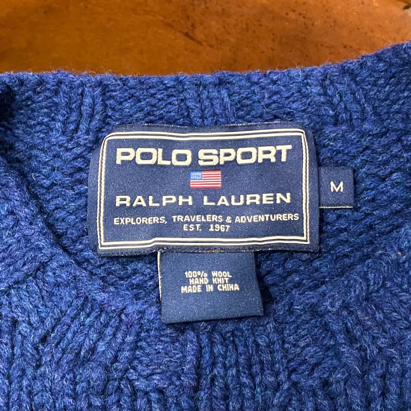 p*uです　　POLO COUNTRY ルアーマン柄 ウールニット L p*u様 POLO COUNTRY ルアーマン柄 ウールニット Lサイズ ペイン p*u