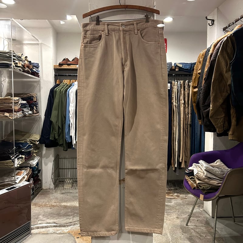 90s Levi's 501 0141 リーバイス カラーデニムパンツ ベージュ 33×33
