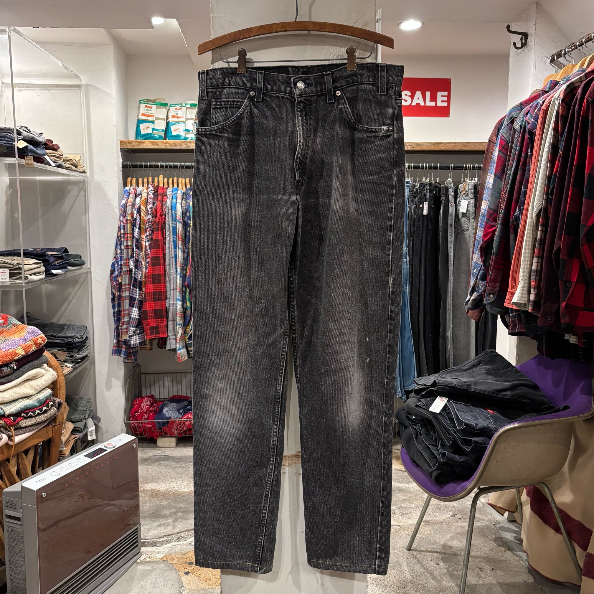 90s Levi's 40550 4159 リーバイス ブラックデニムパンツ 33×31 Pu