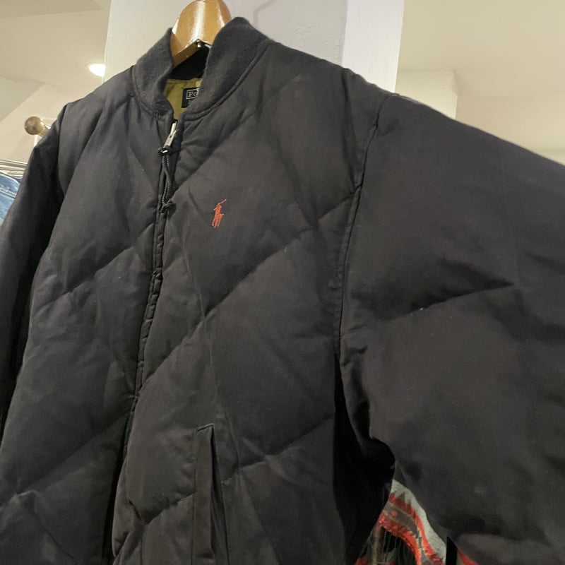 POLO RALPH LAUREN 90s キルティングダウンジャケット 黒 ラルフ POLO RALPH LAUREN 90s キルティングダウンジャケット 黒 ラルフ