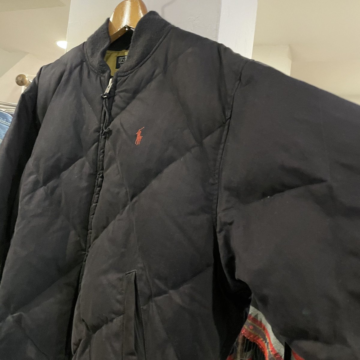 POLO RALPH LAUREN 90s キルティングダウンジャケット 黒 ラルフ POLO RALPH LAUREN 90s キルティングダウンジャケット 黒 ラルフ
