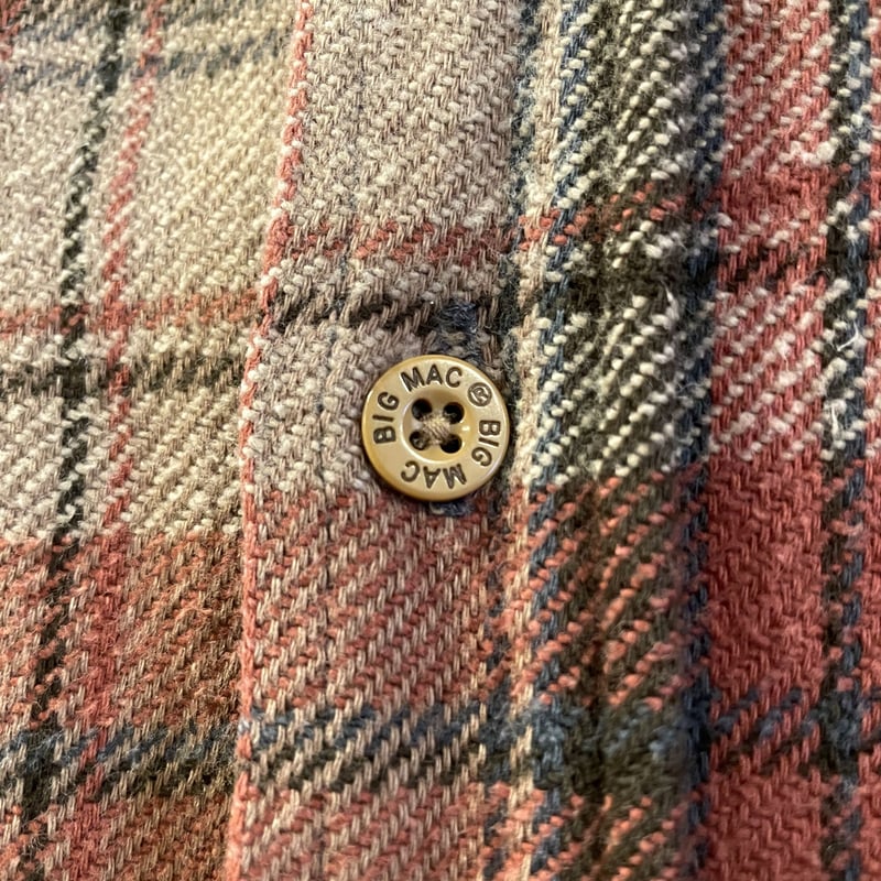 80s BIG MAC ネルシャツ USA製 ワークシャツ 80年代 (S1562) | DUFF