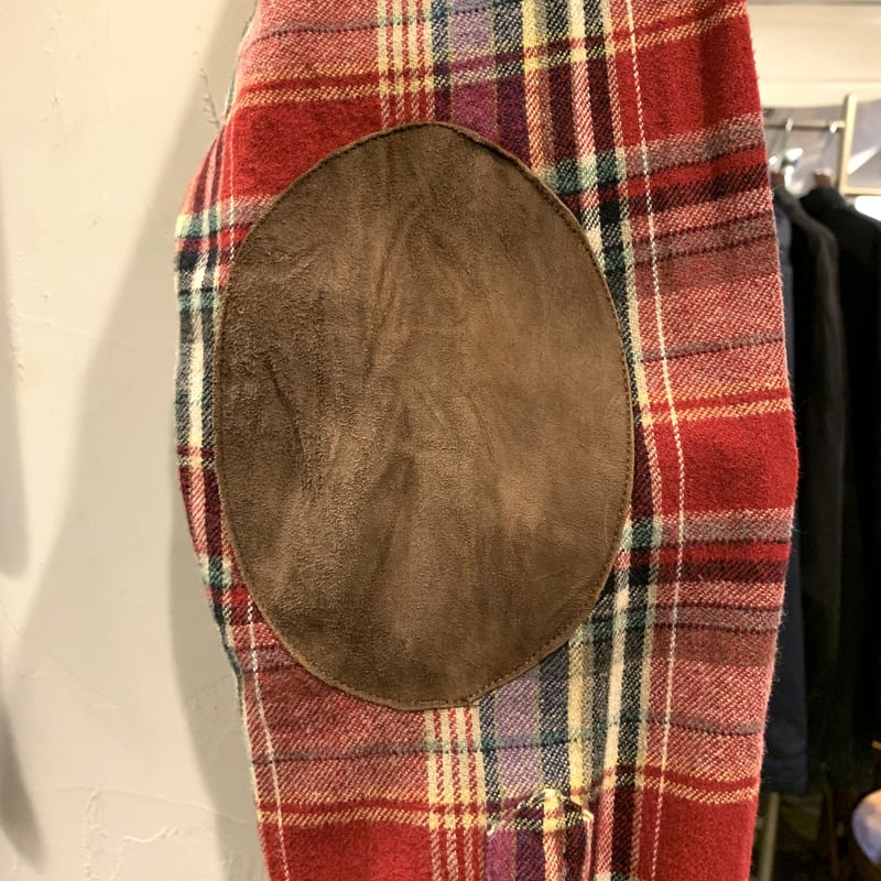 Ralph Lauren ラルフ 長袖シャツ LLネルシャツ エルボー 千鳥 革 POLO by Ralph Lauren L/Sチェックネルシャツ ラルフローレン