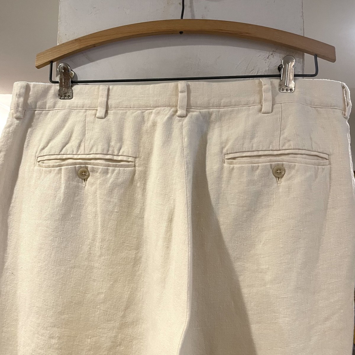 POLO by Ralph Lauren リネン ワイドパンツ 生成り linen