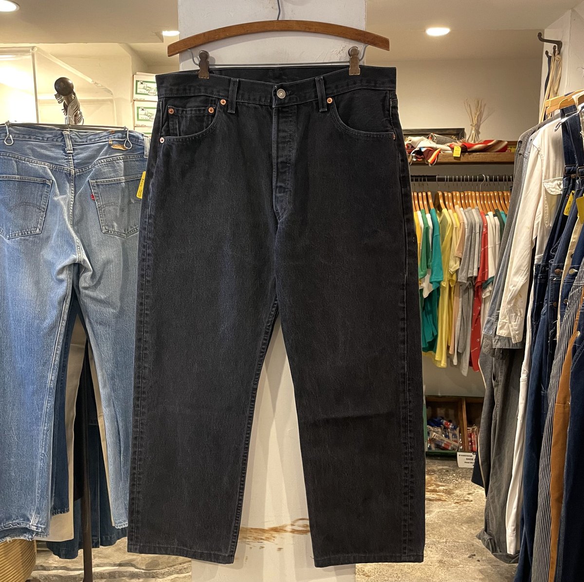 Levi's 501 00s リーバイス501 ブラックデニムパンツ 後染め Levi's 501 00s リーバイス501 ブラックデニムパンツ 後染め