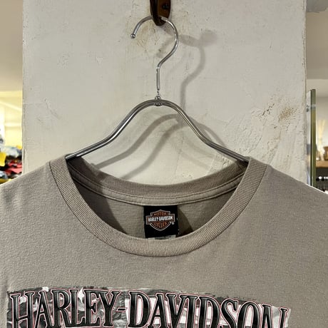 Harley-Davidson　ハーレーTシャツ　ショートスリーブ　グレー　USA製　(S2533)