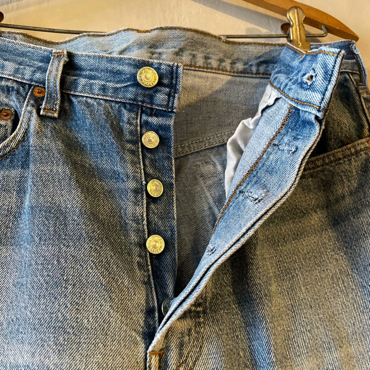 80s Levi's 501 リーバイス デニムパンツ 33×28 USA製 ボタン裏