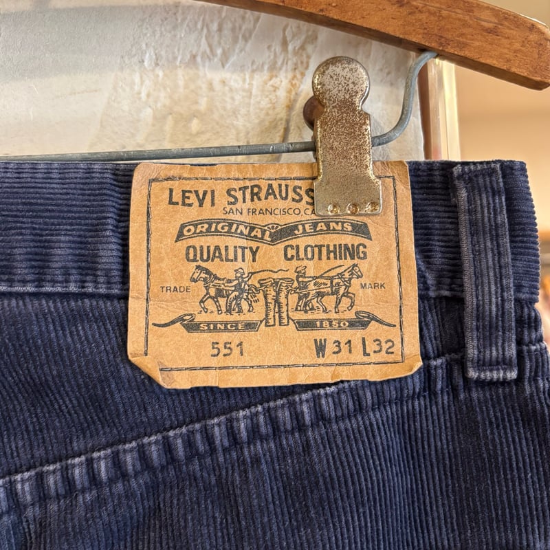 90s Levi's 551 6911 コーデュロイパンツ ユーロ リーバイス ネイビー