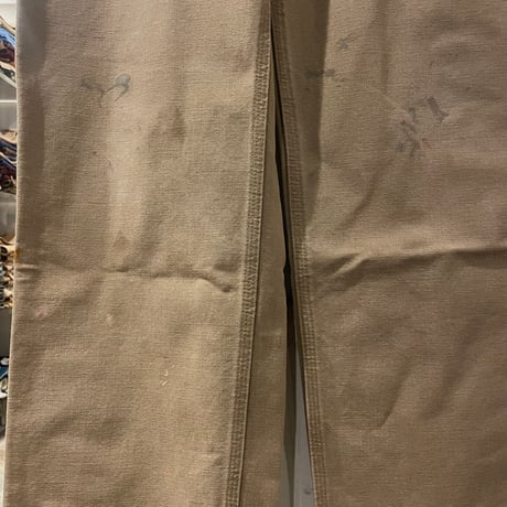 carhartt　ダック地　ペインターパンツ　カーハート　ダークカーキ　雰囲気系　32×33　(S4197)