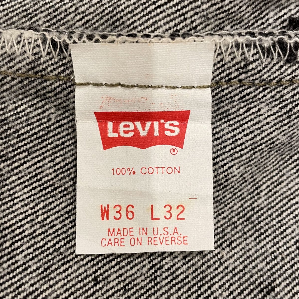 Levi's 501 90年代リーバイス 501 先染めブラックデニムパンツ ボタン