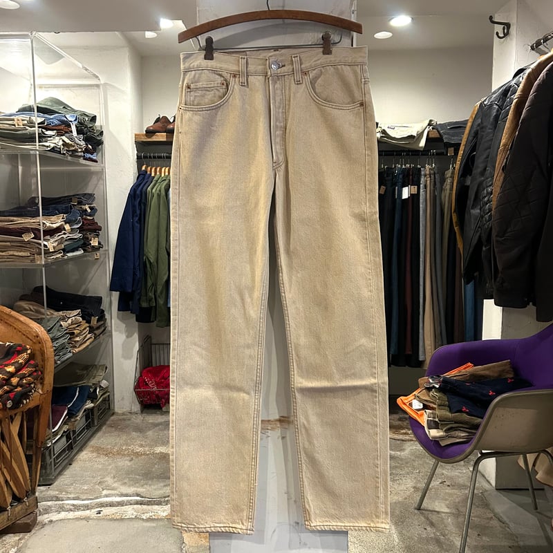 90s Levi's 501 0612 リーバイス 先染めカラーデニムパンツ ベージュ