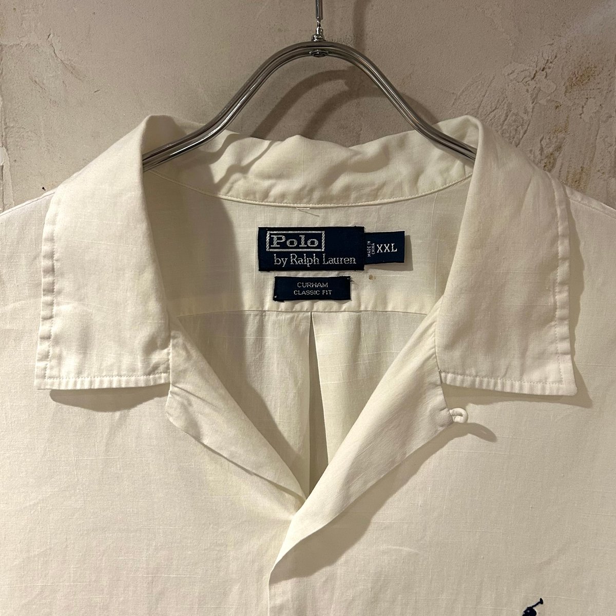 Ralph Lauren CURHAM リネン 開襟シャツ ポロ ラルフローレン 青 ブルー 開襟シャツ 半袖シャツ