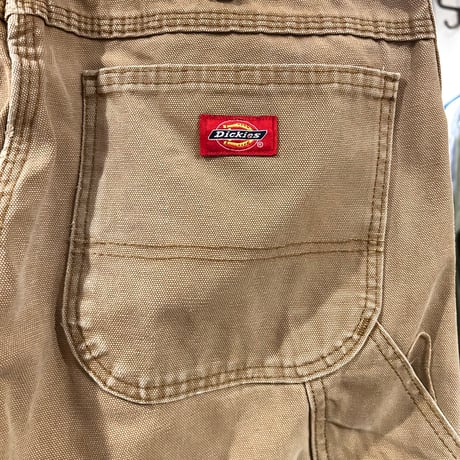 Dickies　ダック地　ペインターパンツ　ディッキーズ　ワークパンツ　ブラウン　32×30 ½　(S5084)