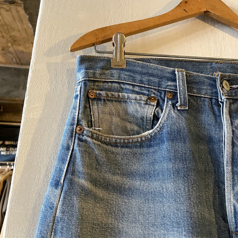 70s Levi's 501 66後期 リーバイス バックポケット チェーンステッチ 